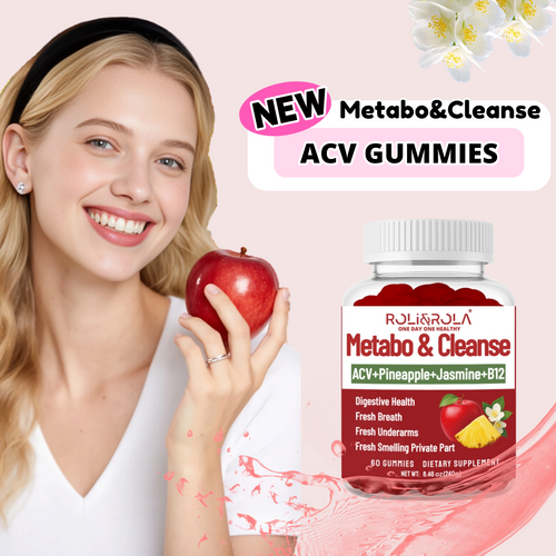 ROLI&ROLA New ACV Metabo & Cleanse Vitamins Vegan Gummies supplement bottle 60 count