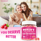 ROLI&ROLA Women's Daily Vitality Sandwich Vegan Gummies. Cranberry Flavor 60 Count.