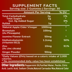 ROLI&ROLA New ACV Metabo & Cleanse Vitamins Vegan Gummies apple cider vinegar gummy texture