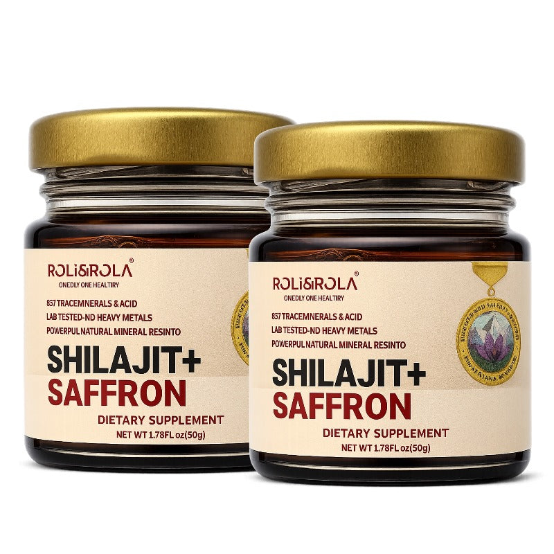 ROLI&ROLA She-lajit  Shilajit Saffron Resin. Pure Shilajit Resin & Saffron Extract.1.76oz/50g