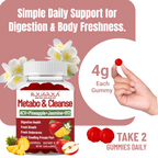 ROLI&ROLA New ACV Metabo & Cleanse Vitamins Vegan Gummies supplement facts and nutrition label