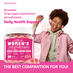 ROLI&ROLA Women's Daily Vitality Sandwich Vegan Gummies. Cranberry Flavor 60 Count.
