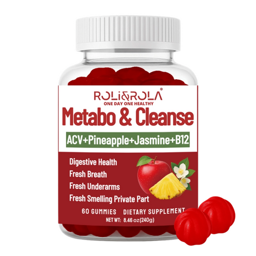 ROLI&ROLA New ACV Metabo & Cleanse Vitamins Vegan Gummies apple cider vinegar gummies for gut health