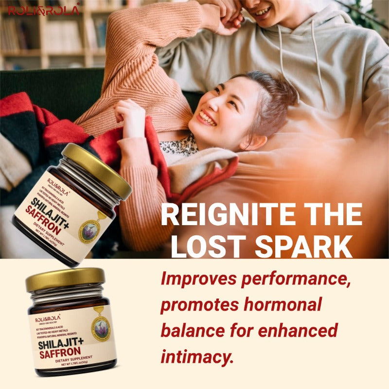 ROLI&ROLA She-lajit  Shilajit Saffron Resin. Pure Shilajit Resin & Saffron Extract.1.76oz/50g