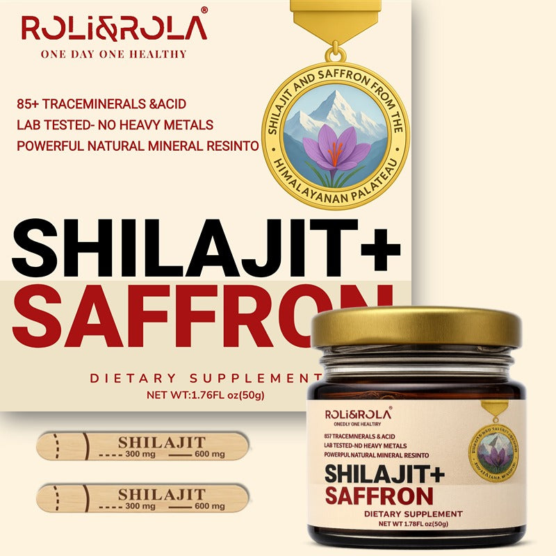 ROLI&ROLA She-lajit  Shilajit Saffron Resin. Pure Shilajit Resin & Saffron Extract.1.76oz/50g