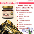 ROLI&ROLA She-lajit  Shilajit Saffron Resin. Pure Shilajit Resin & Saffron Extract.1.76oz/50g
