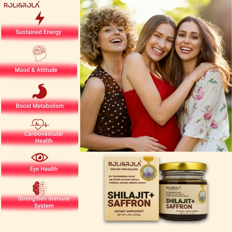 ROLI&ROLA She-lajit  Shilajit Saffron Resin. Pure Shilajit Resin & Saffron Extract.1.76oz/50g