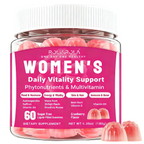 ROLI&ROLA Women's Daily Vitality Sandwich Vegan Gummies. Cranberry Flavor 60 Count.