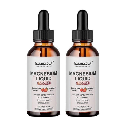 ROLI&ROLA Magnesium Glycinate Liquid Drop with Citrate.1FL OZ/30ml.Flavor Strawberry